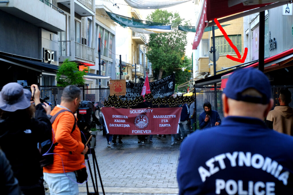 The march reaches Eleftheria square