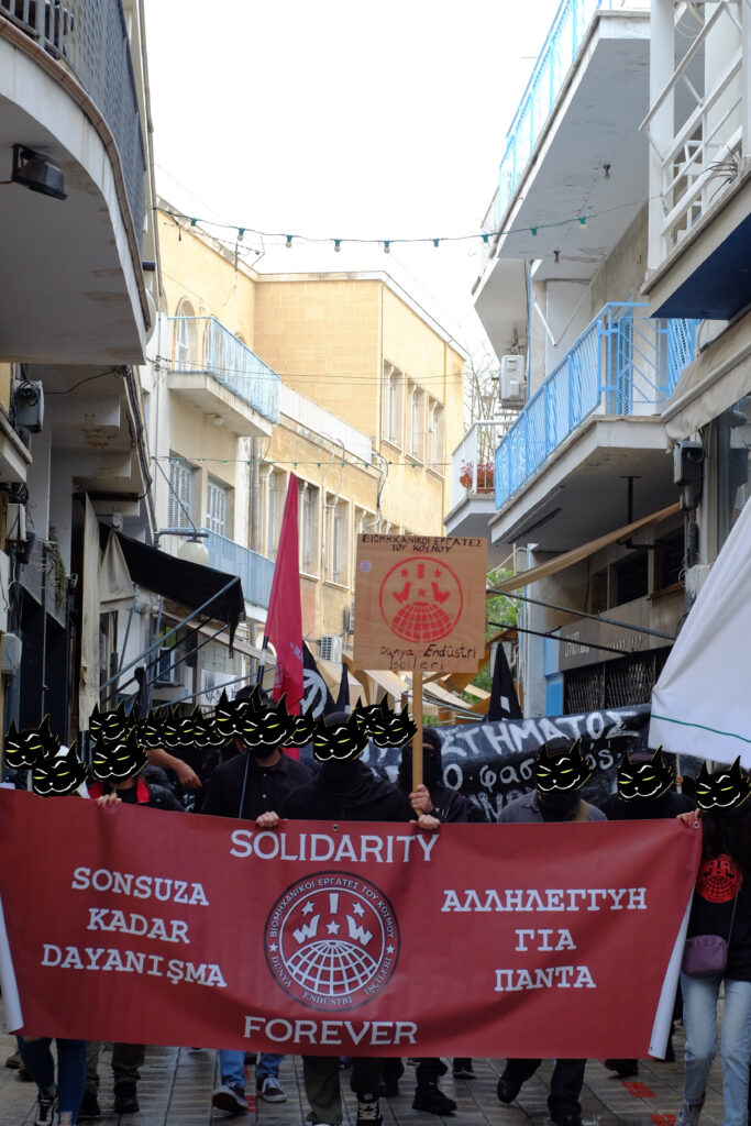 The march sets off